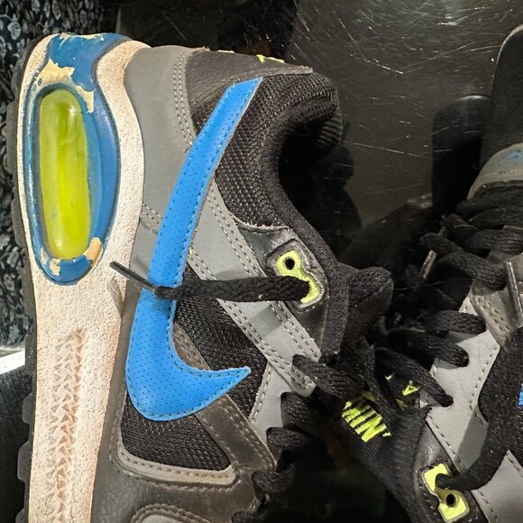 Nike Air Max 407759-029 2012 Black Blue Check Youth Size 5.5 - Picture 8 of 16